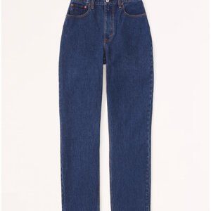 Abercrombie Women's Curve Love Ultra High Rise 90s Straight Jean